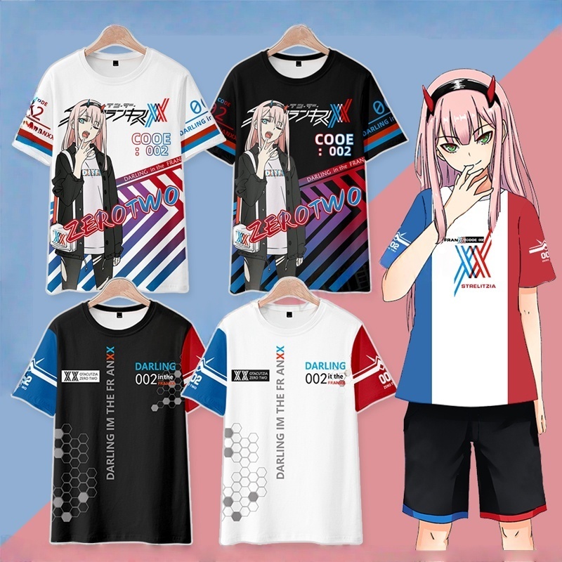 Anime Cosplay Zero Two - Kaos Anime Jepang DARLING in the