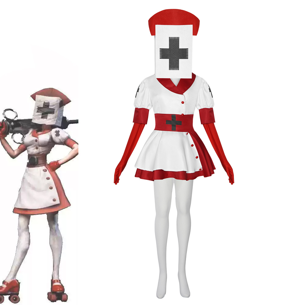 Anime Cosplay Nurse - Kostum Cosplay Game Dark Deception Reaper