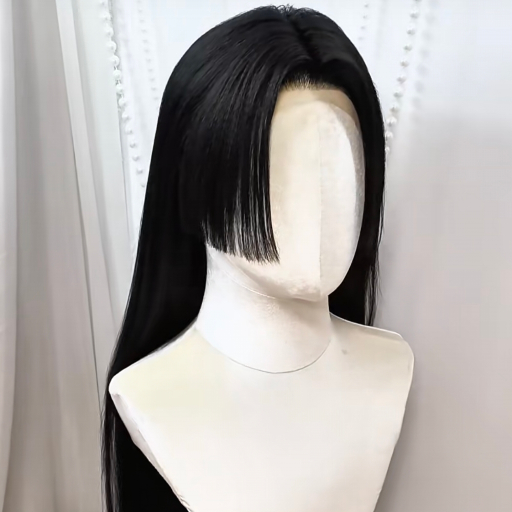 Anime Cosplay Girl With Black Hair - Wig Cosplay Anime Boa Hancock Rambut