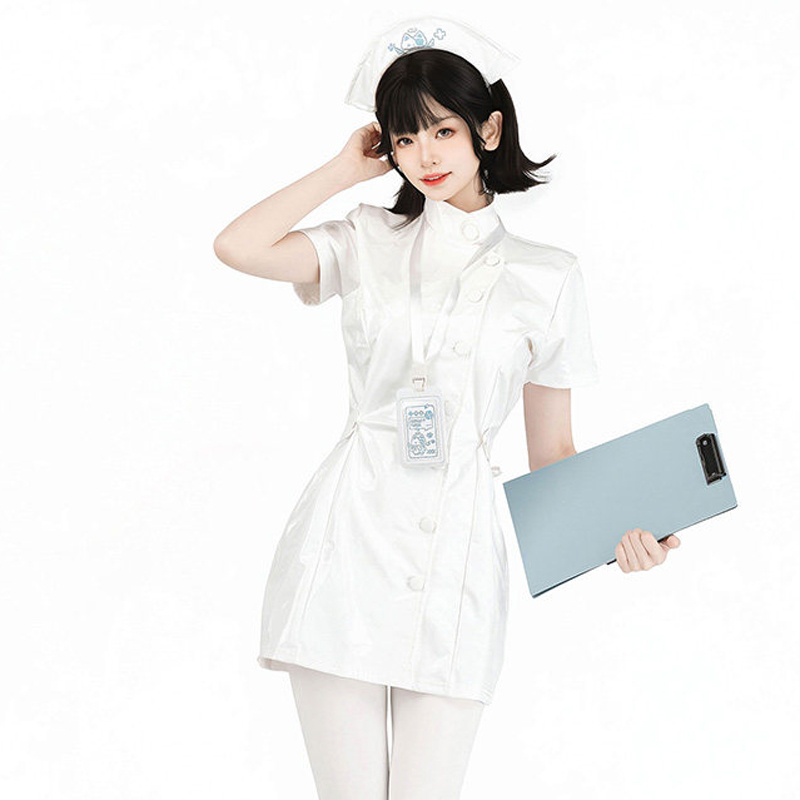 Anime Cosplay Nurse - AniLV Kostum Cosplay Halloween Seragam Dokter