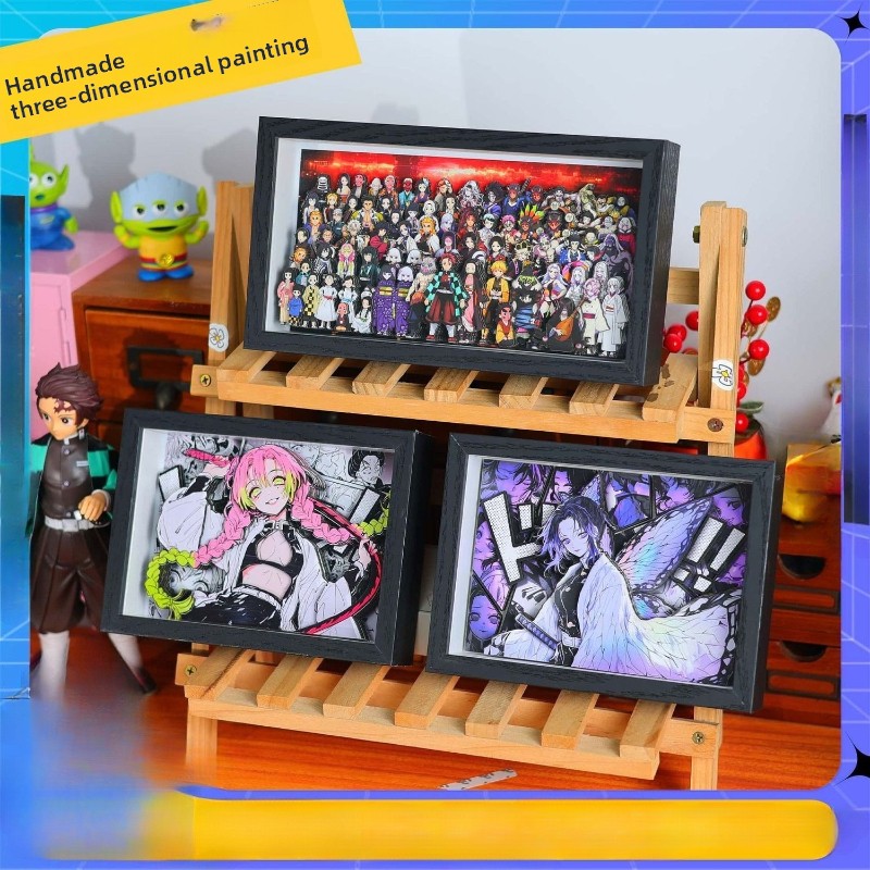 Anime Cosplay Anime - Merchandise anime Demon Slayer, kartun lucu,
