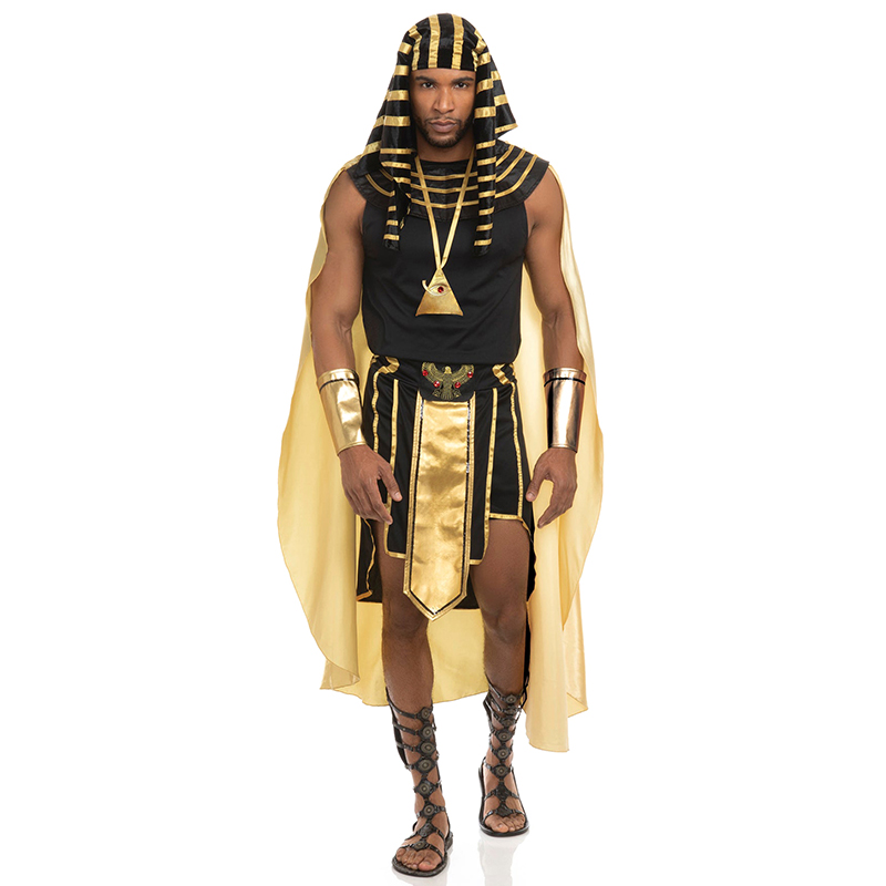 Egypt Cosplay Anime - Set kostum Pria Mesir 7 buah