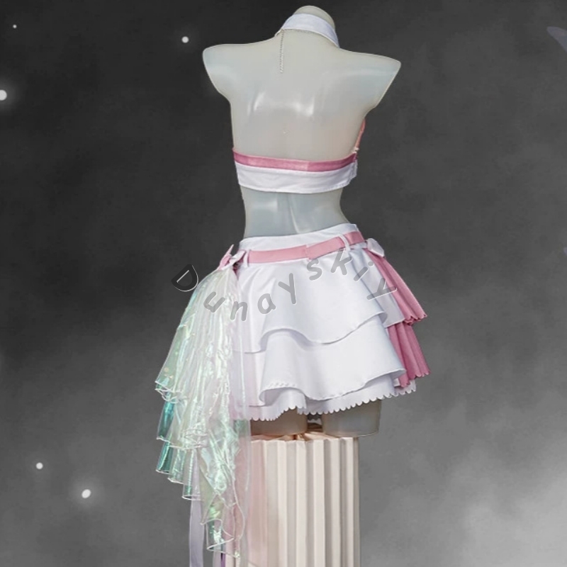 Kostum Cosplay Wuthering Waves - Anime Cosplay Pink ulasan dan harga