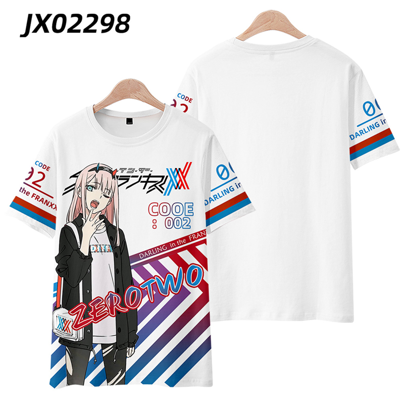 Kaos Anime Jepang DARLING in t - Anime Cosplay Zero Two ulasan dan harga
