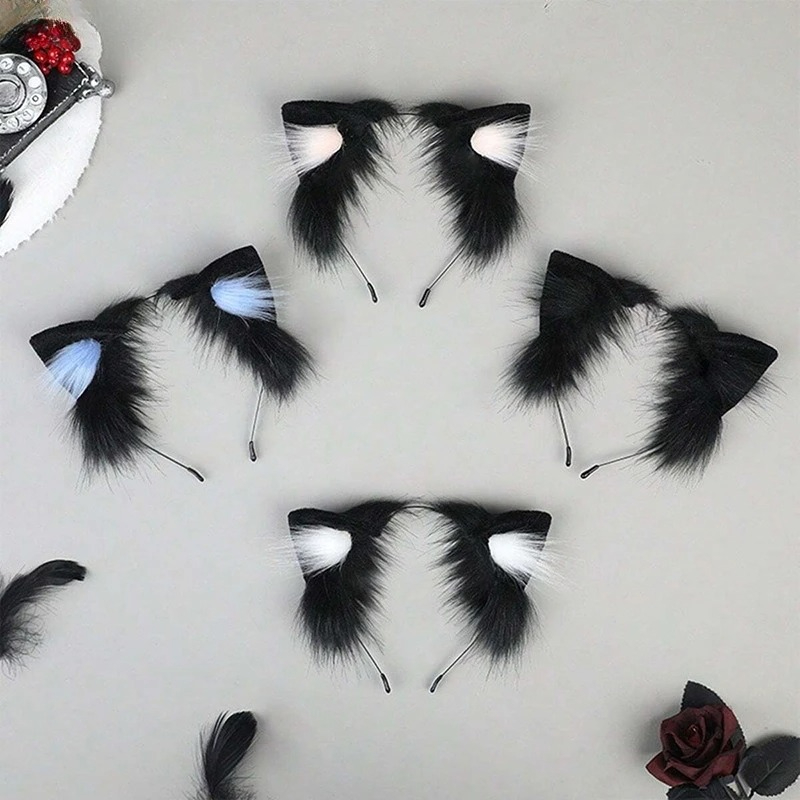 1 Buah Ikat Kepala Halloween T - Anime Cosplay Girl With Black Hair ulasan dan harga