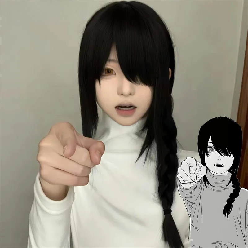 Wig Cosplay Dewasa Anime Chain - Chainsaw Man Cosplay ulasan dan harga