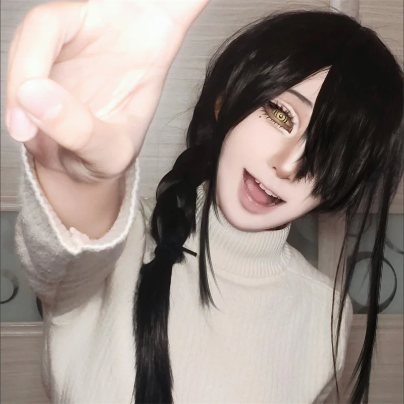 Wig Cosplay Dewasa Anime Chain - Chainsaw Man Cosplay ulasan dan harga