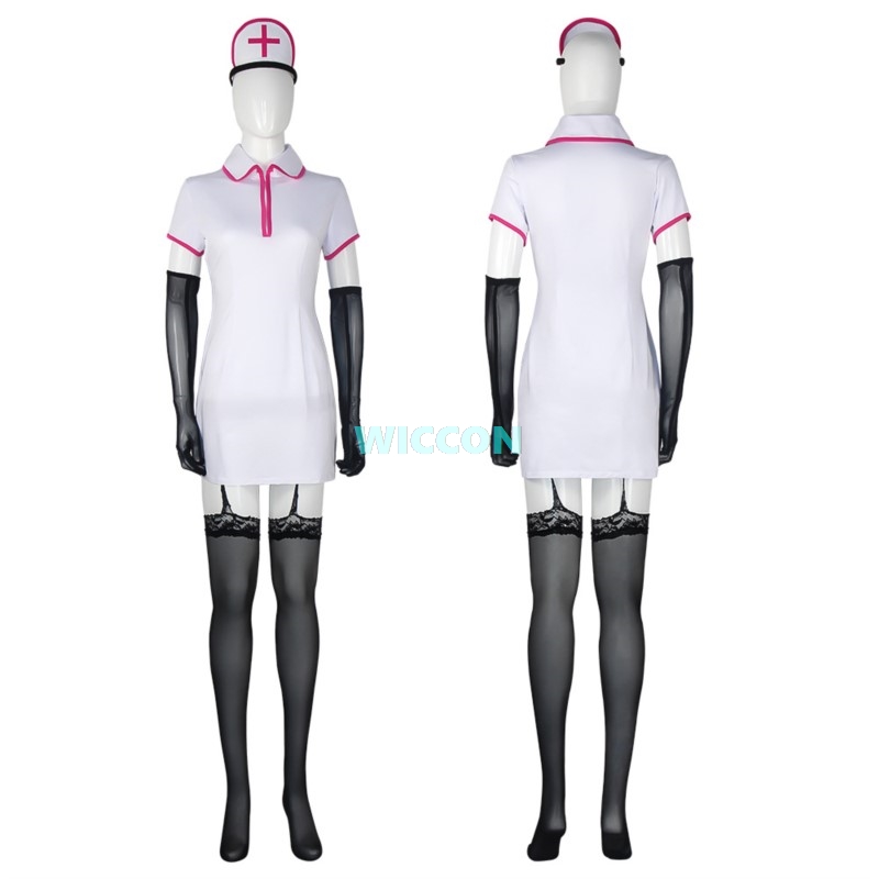Kostum Cosplay Anime Chainsaw  - Anime Cosplay Nurse ulasan dan harga