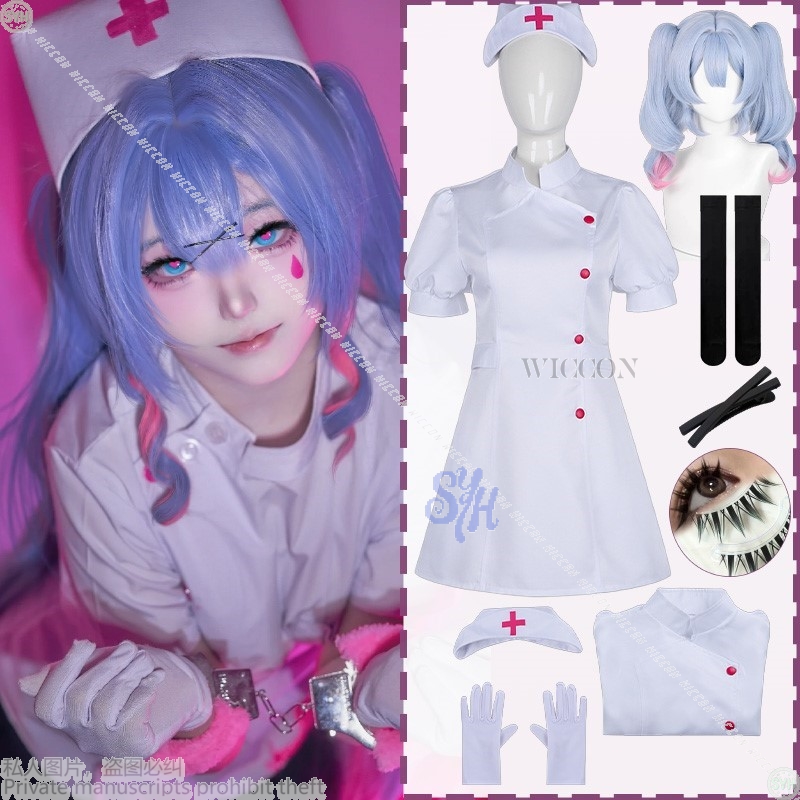 Kostum Mikuuu Cosplay Proyek G - Anime Cosplay Nurse ulasan dan harga