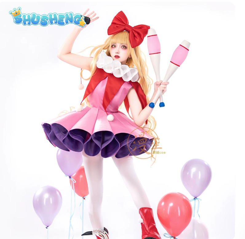 Kostum Joker Rima Mashiro Shug - Anime Cosplay Pink ulasan dan harga