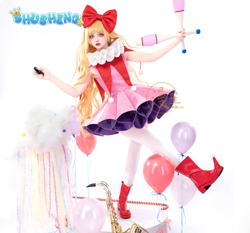 Kostum Joker Rima Mashiro Shug - Anime Cosplay Pink ulasan dan harga