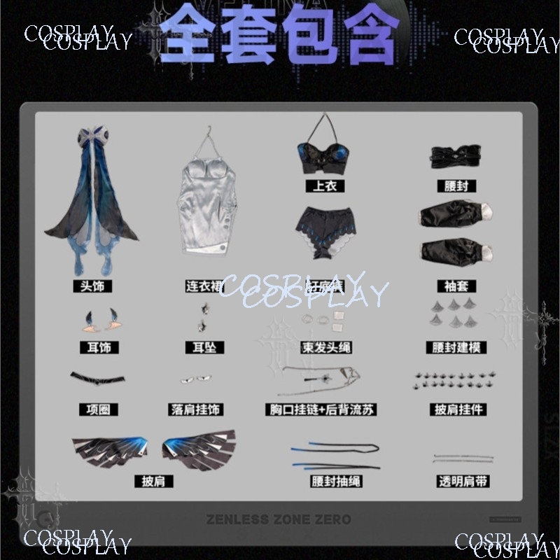 Kostum Cosplay Game Zenless Zo - Anime Cosplay Zero Two ulasan dan harga