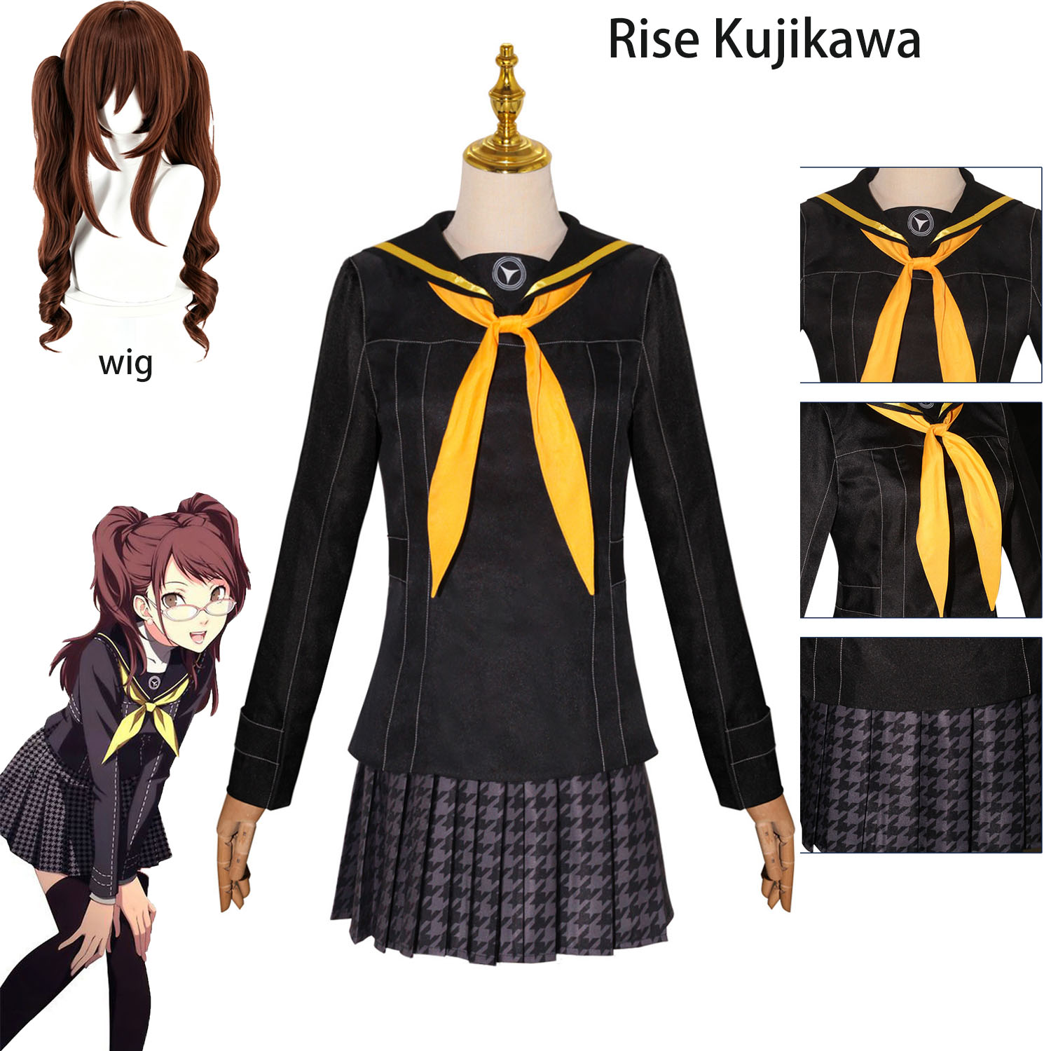 Pakaian Cosplay Game Persona 4 - Anime Cosplay Duo ulasan dan harga