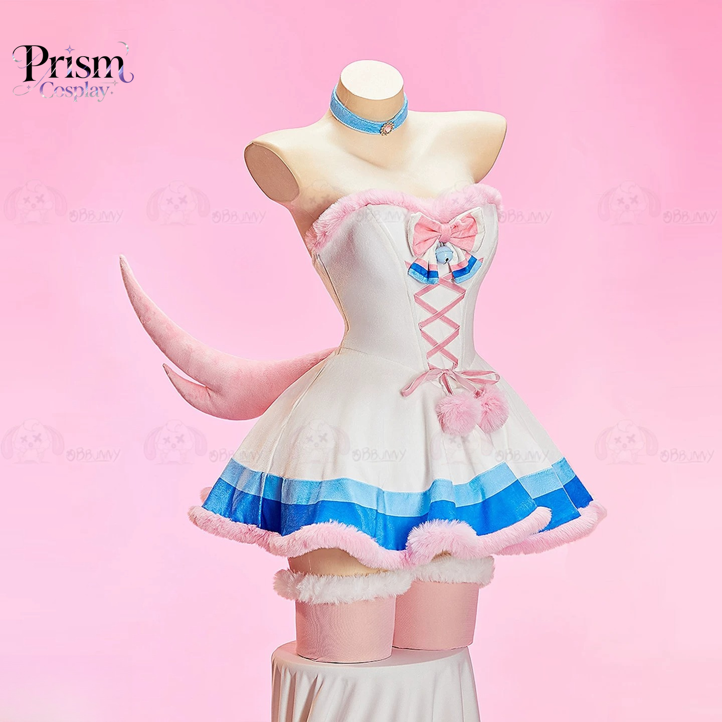 Kostum Cosplay Gaun Jubah Berb - Anime Cosplay Pink ulasan dan harga