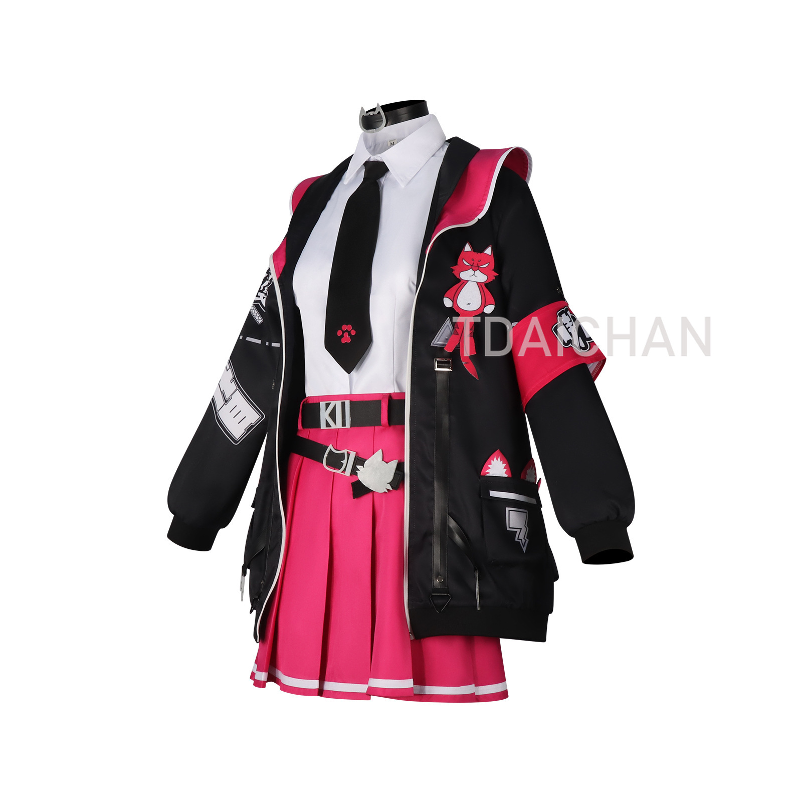 Kostum Cosplay Nanally Colucci - Anime Cosplay Pink ulasan dan harga