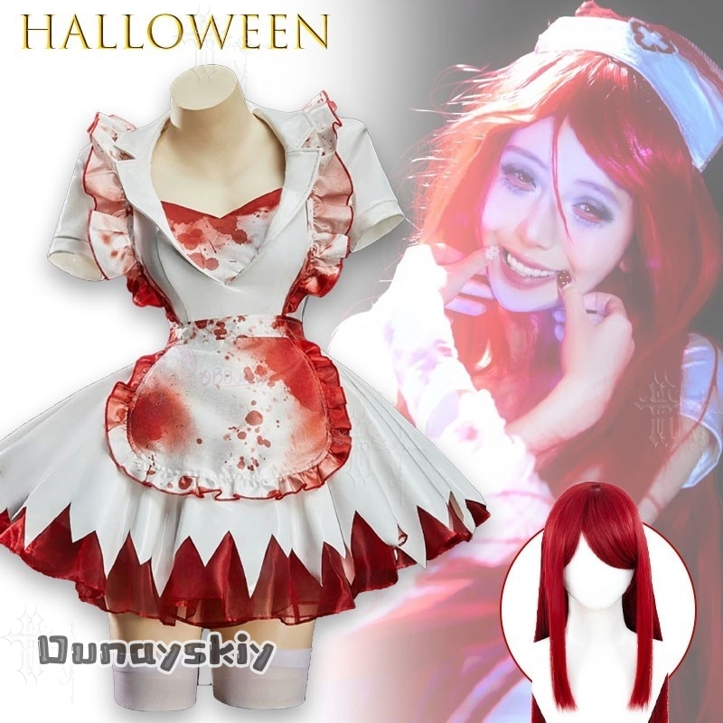 OHaYo%Kostum Cosplay Halloween - Anime Cosplay Nurse ulasan dan harga