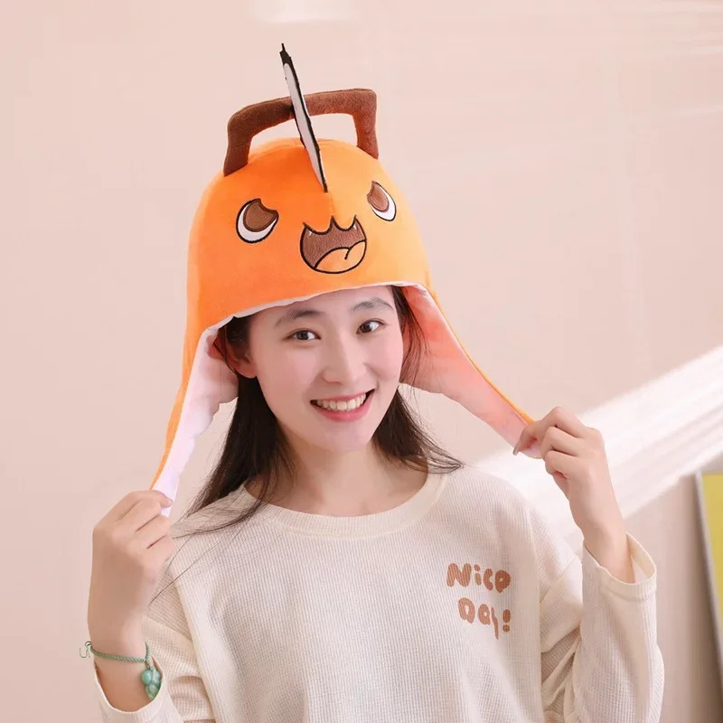 Topi Kepala Boneka Cosplay Ani - Chainsaw Man Cosplay ulasan dan harga
