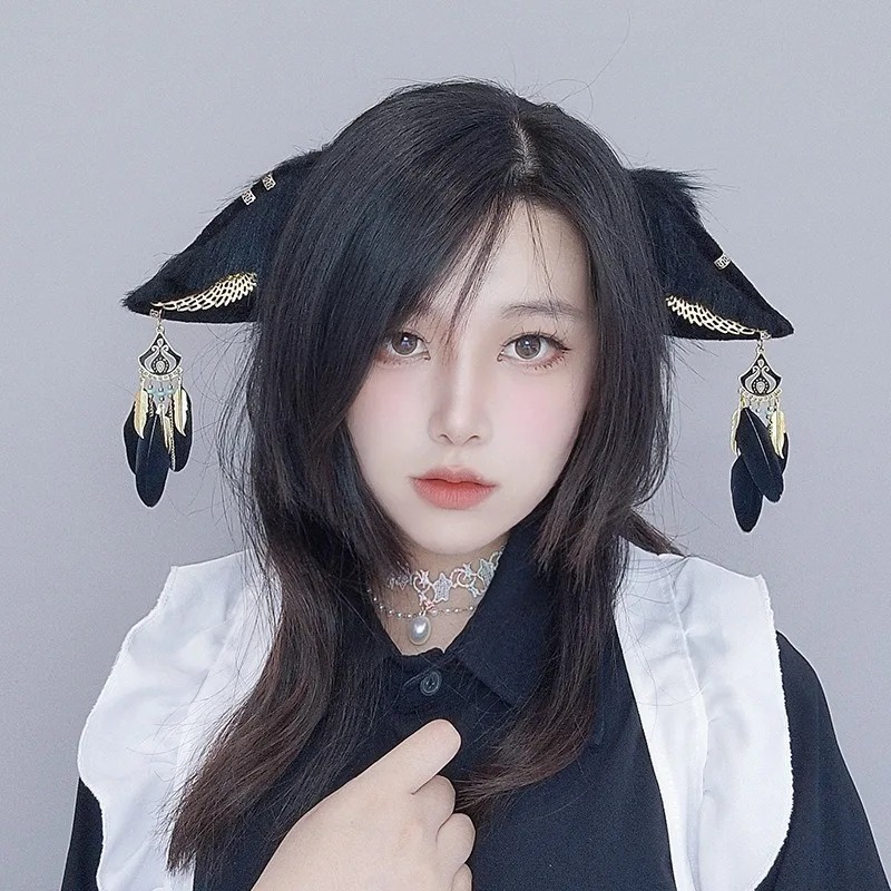 1SET Set Telinga & Ekor Anime  - Egypt Cosplay Anime ulasan dan harga