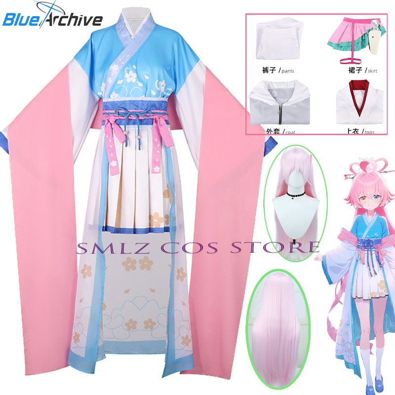 Kostum Cosplay Game Blue Archi - Anime Cosplay Pink ulasan dan harga