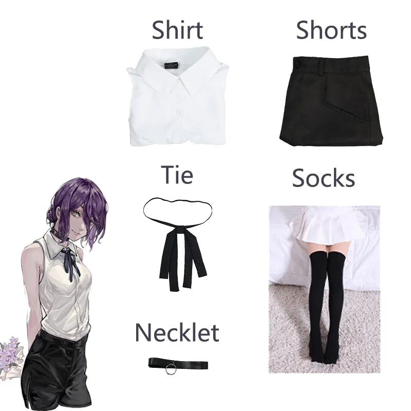 Kostum Cosplay Anime Reze Chai - Chainsaw Man Cosplay ulasan dan harga