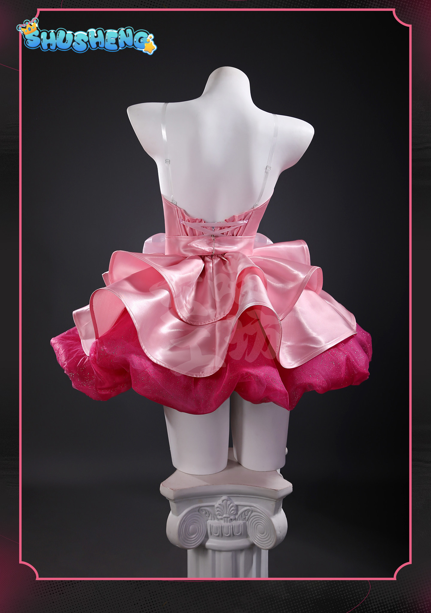 Kostum Cosplay Alien Stage Zom - Anime Cosplay Pink ulasan dan harga